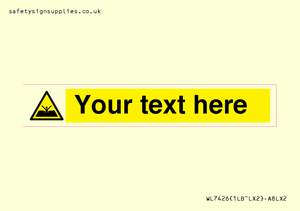 Custom Warning quicksand mud or silt